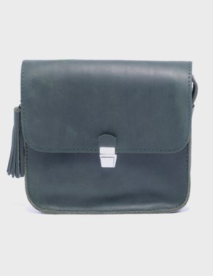 Жіноча шкіряна сумка Емма Плюс Зелений Dekey  емма + зелений крейзі фото