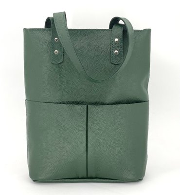 Жіноча шкіряна сумка Шопер Зелений Dekey  шопер зелений флотар 1.0 фото