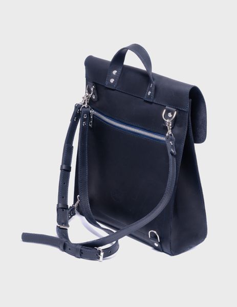 Шкіряна сумка-рюкзак Синій Унісекс Dekey (6526) 6526 фото