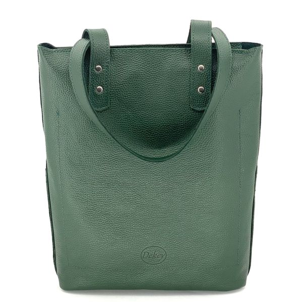 Жіноча шкіряна сумка Шопер Зелений Dekey  шопер зелений флотар 1.0 фото