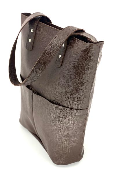 Жіноча шкіряна сумка Шопер Коричневий Dekey  шопер коричневий флотар 1.0 фото