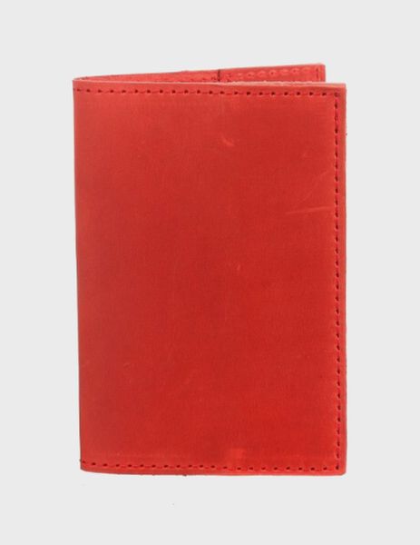 Шкіряна обкладинка на паспорт Червоний Dekey (6987) 6987 фото