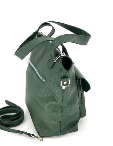 Жіноча сумка шкіряна Зелений Флотар Dekey  дікей зелений флотар фото
