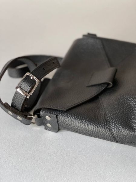 Жіноча шкіряна сумка Аврора Чорний Dekey  аврора чорний флотар фото