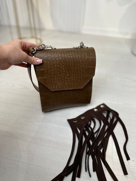 Жіноча шкіряна сумка Вікторія Коричневий Dekey вікторія коричневий фото