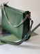Жіноча шкіряна сумка Багет Зелений Dekey  багет зелений глянець фото 2