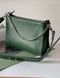 Жіноча шкіряна сумка Багет Зелений Dekey  багет зелений глянець фото 1