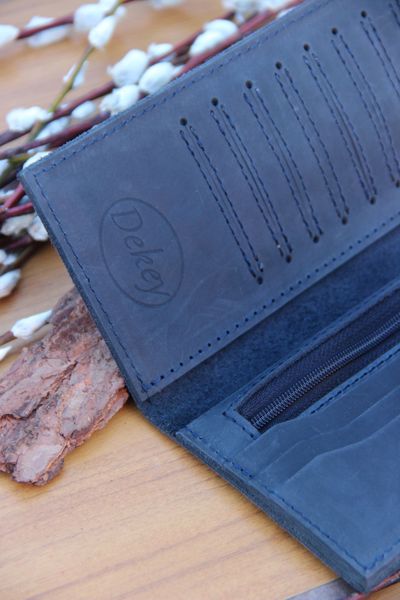 Шкіряний гаманець 13.0 Кольори на Вибір Dekey  9041 фото