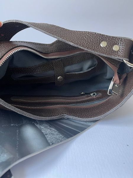Жіноча шкіряна сумка Моніка Коричневий Dekey  моніка коричневий флотар фото