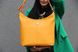 Женская кожаная сумка Сара Желтый Dekey сара Жовтий флотар фото 1