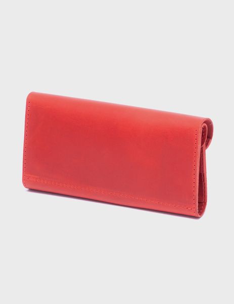 Жіночий шкіряний гаманець 15.2 Червоний Dekey  6948 фото