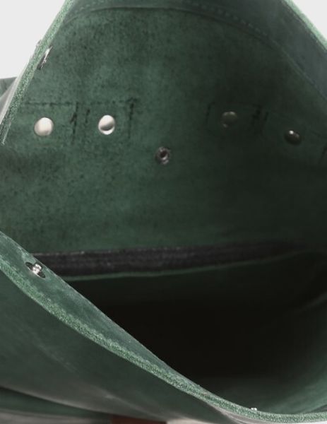 Шкіряний рюкзак Ріо Зелений Унісекс Dekey (6559) 6559 фото