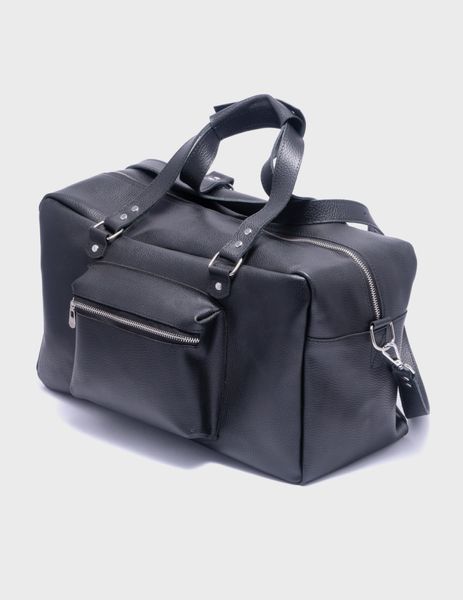 Шкіряна сумка Саквояж Чорний Флотар Унісекс Dekey (6702) 6702 фото