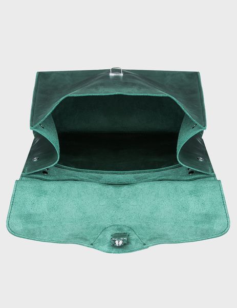 Шкіряна сумка-рюкзак Зелений Унісекс Dekey (6538) 6538 фото