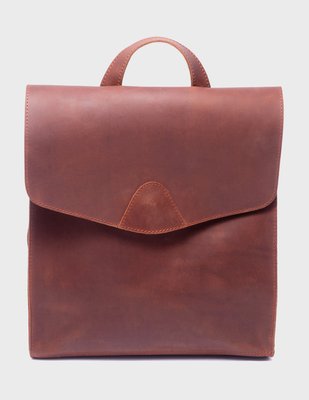 Шкіряна сумка-рюкзак Коньяк Унісекс Dekey (6530) 6530 фото