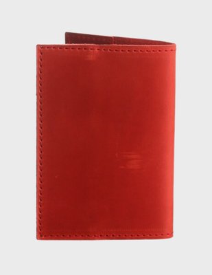 Шкіряна обкладинка на паспорт Червоний Dekey (6987) 6987 фото