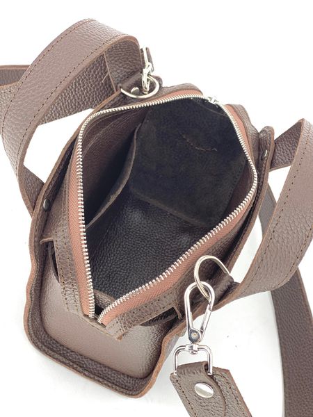 Жіноча шкіряна сумка Майя Коричневий Флотар Dekey  майя коричневий флотар фото