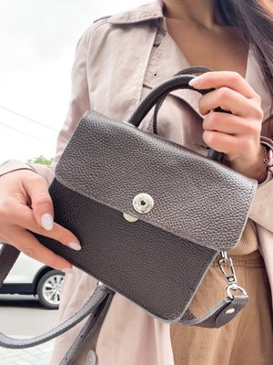 Жіноча шкіряна сумка Міні Коричневий Dekey  міні коричневий флотар фото