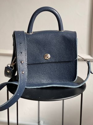 Жіноча шкіряна сумка Міні Синій Dekey  міні синій флотар фото