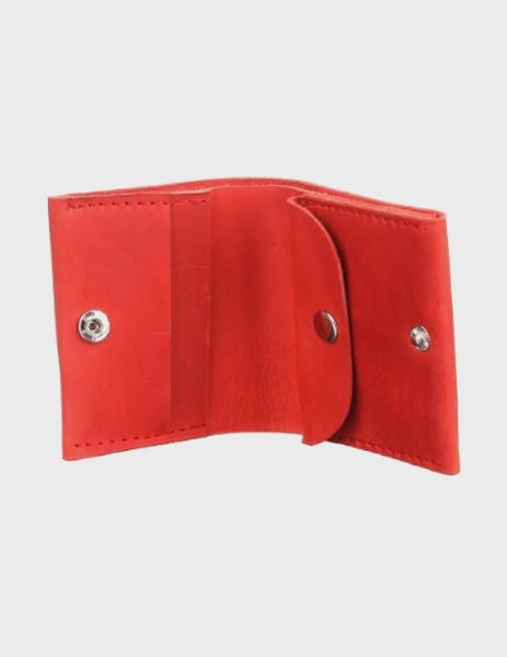 Жіночий шкіряний гаманець 11.7 Червоний Dekey  11.7 червоний крейзі фото
