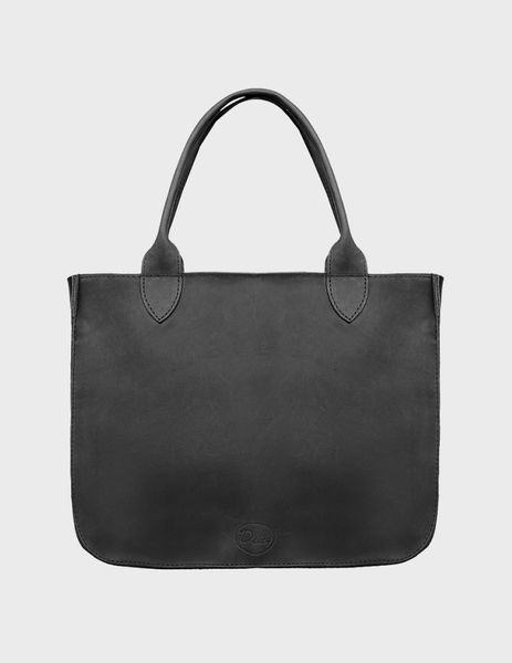 Жіноча шкіряна сумка Перфекто Чорний Dekey  перфекто чорний крейзі фото