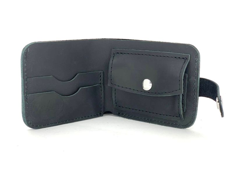 Чоловічий шкіряний гаманець 11.3 Чорний Dekey (9609) 9609 фото