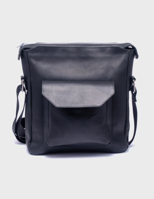 Шкіряна сумка-планшет Большой Чорний Унісекс Dekey (6748) 6748 фото